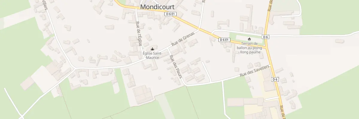Plan du 3 Rue des Fleurs à Mondicourt