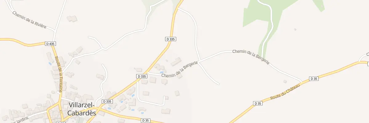 Plan du 3 Che La Bergerie à Villarzel-Cabardès