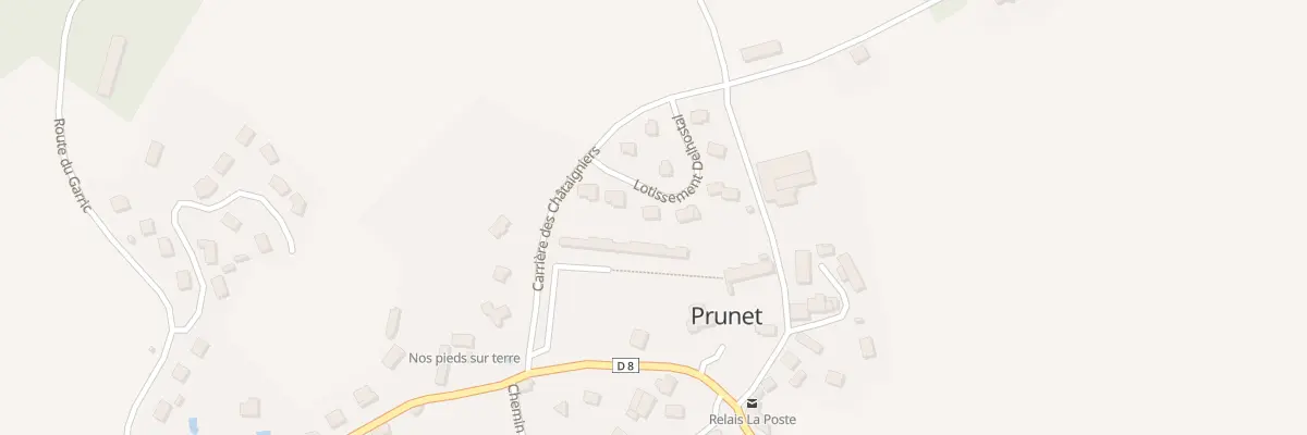 Plan du 5 Lot Delhostal à Prunet