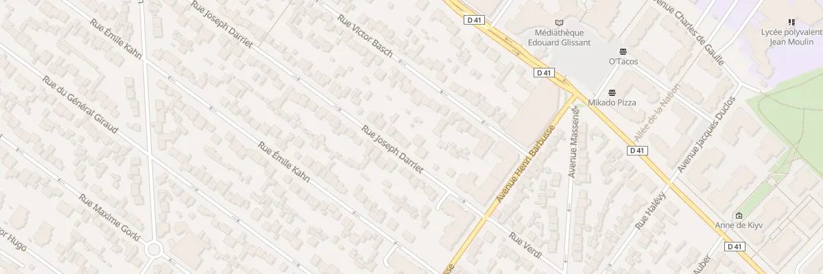 Plan du 16 Rue Joseph Darriet au Blanc-Mesnil