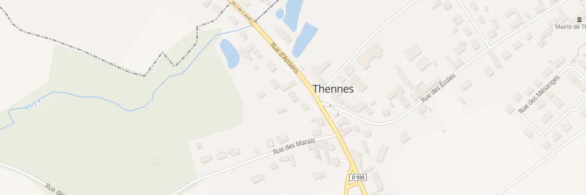 Plan du 9 Rue d’Amiens à Thennes