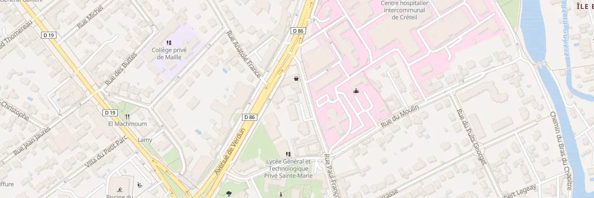 Plan du 45 Rue Paul François Avet à Créteil