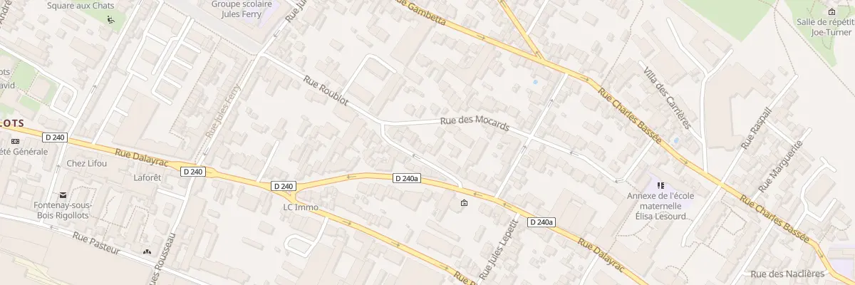 Plan du 14 Rue Roublot à Fontenay-sous-Bois