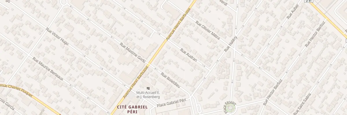 Plan du 8 Rue Audran au Blanc-Mesnil