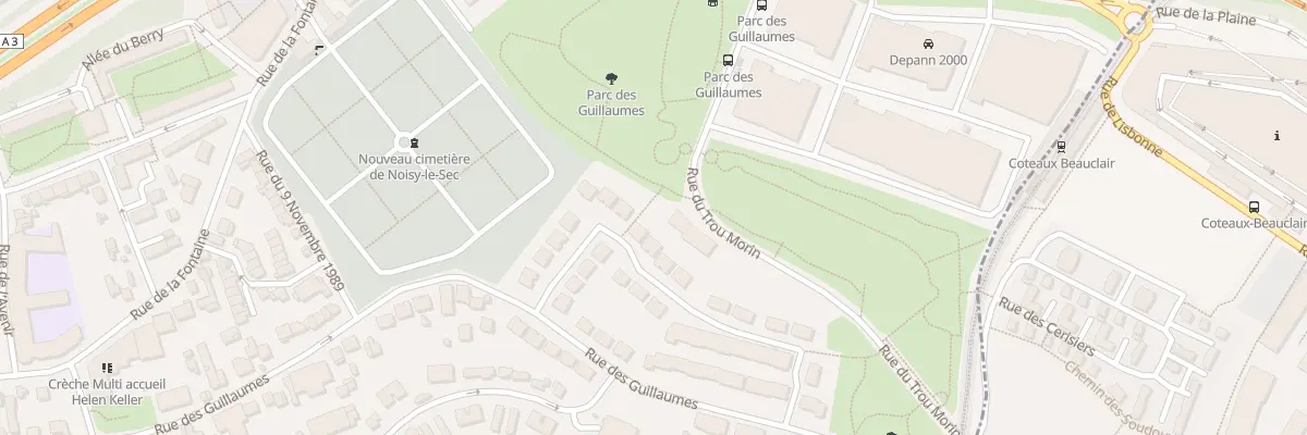 Plan du 1 Rue Simone Beauvoir à Noisy-le-Sec