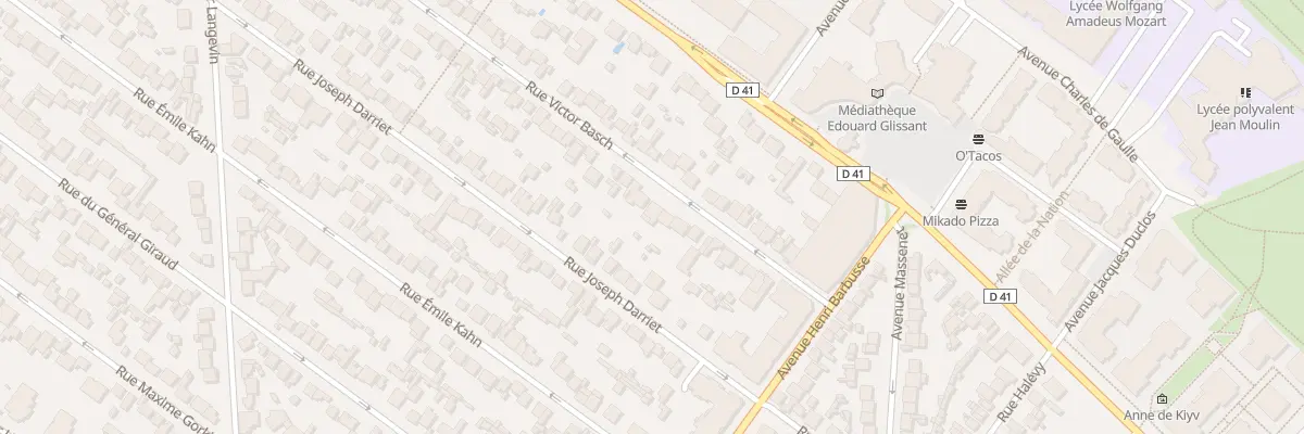 Plan du 21 Rue Victor Basch au Blanc-Mesnil