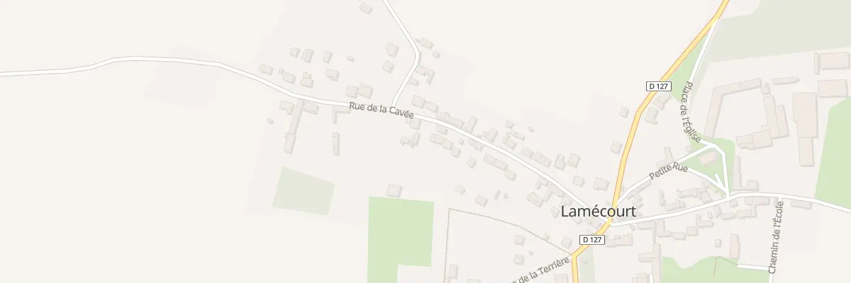 Plan du 19 Rue de la Cavée à Lamécourt