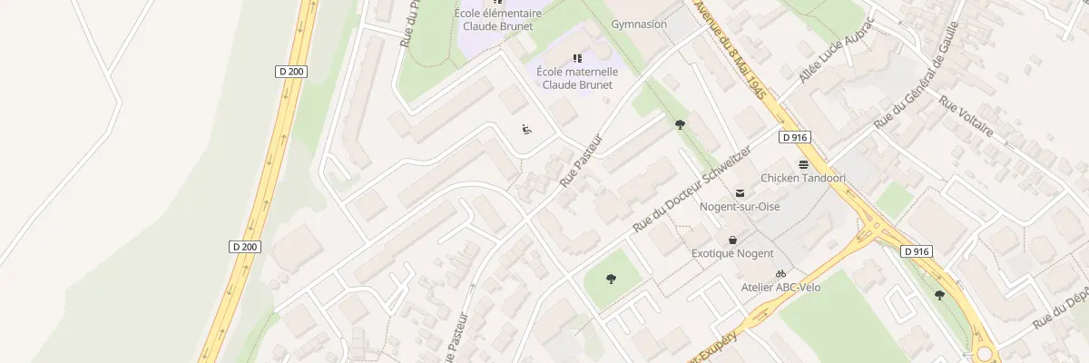 Plan du 8 Rue Pasteur à Nogent-sur-Oise