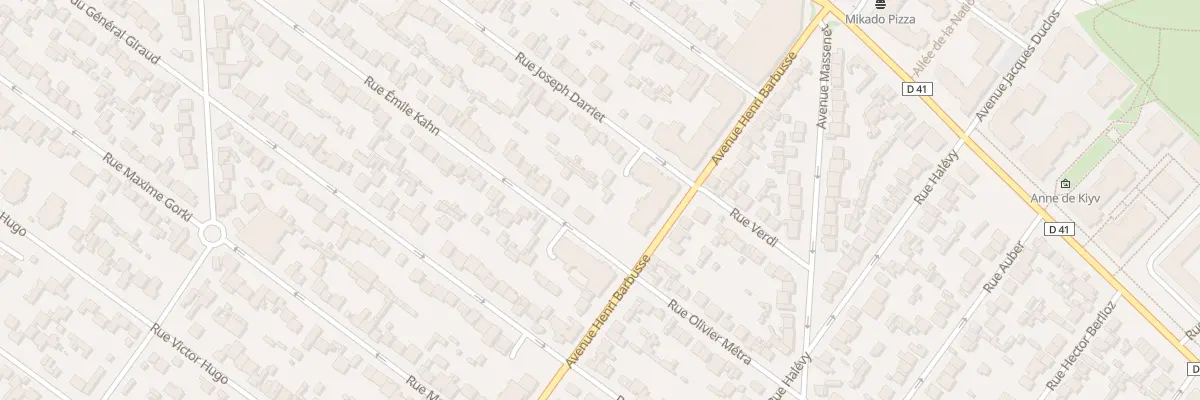 Plan du 6B Rue Emile Kahn au Blanc-Mesnil