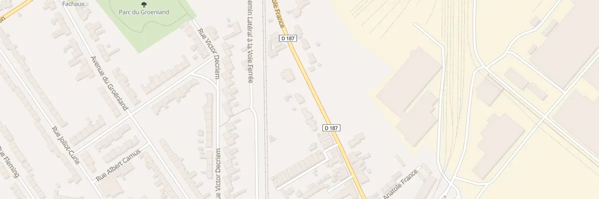 Plan du 8 Rue Anatole France à Isbergues
