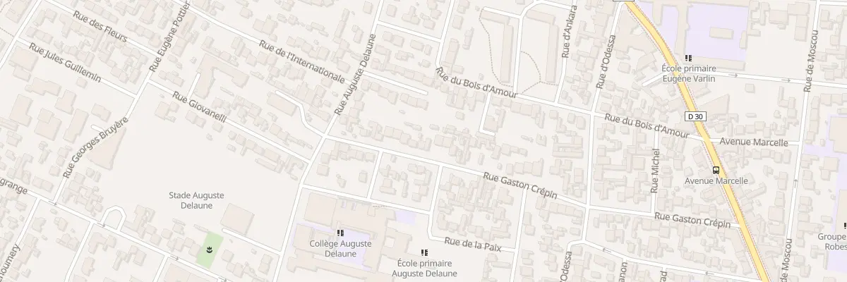 Plan du 62 Rue Gaston Crépin à Bobigny