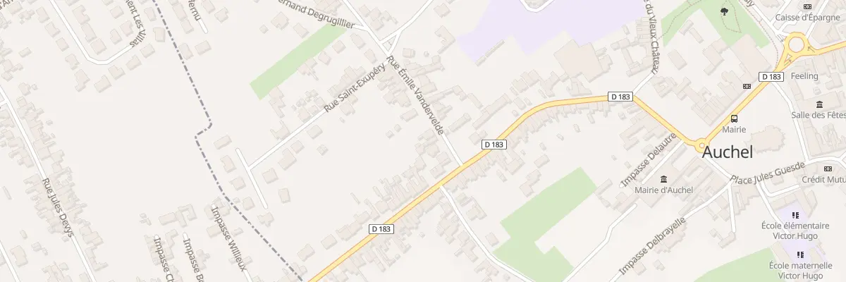 Plan du 9 Rue Emile Vandervelde à Auchel