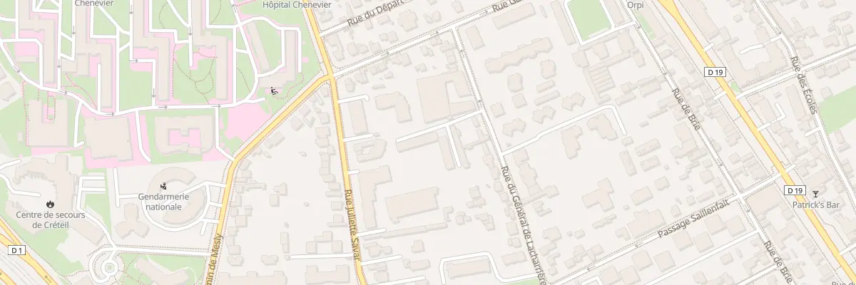 Plan du 12 Rue du Gal de Lacharriere à Créteil
