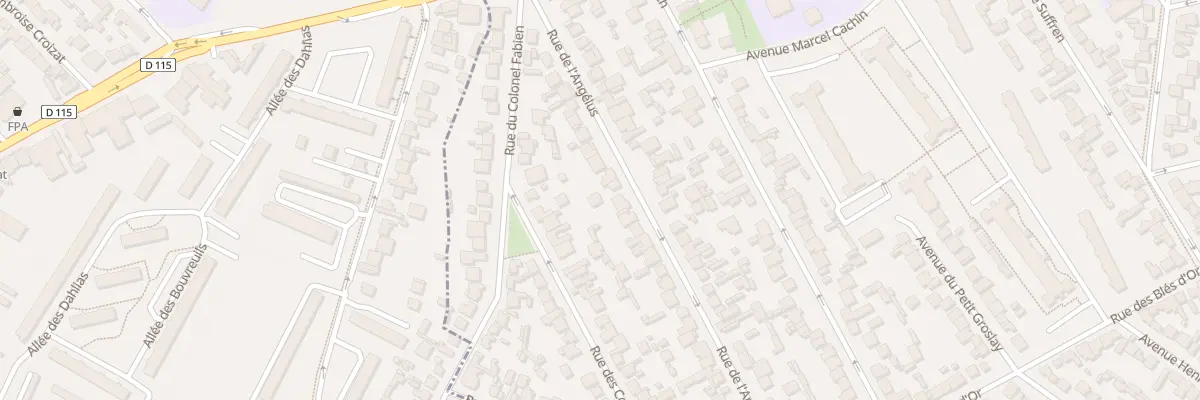 Plan du 28B Rue de l’Angélus au Blanc-Mesnil