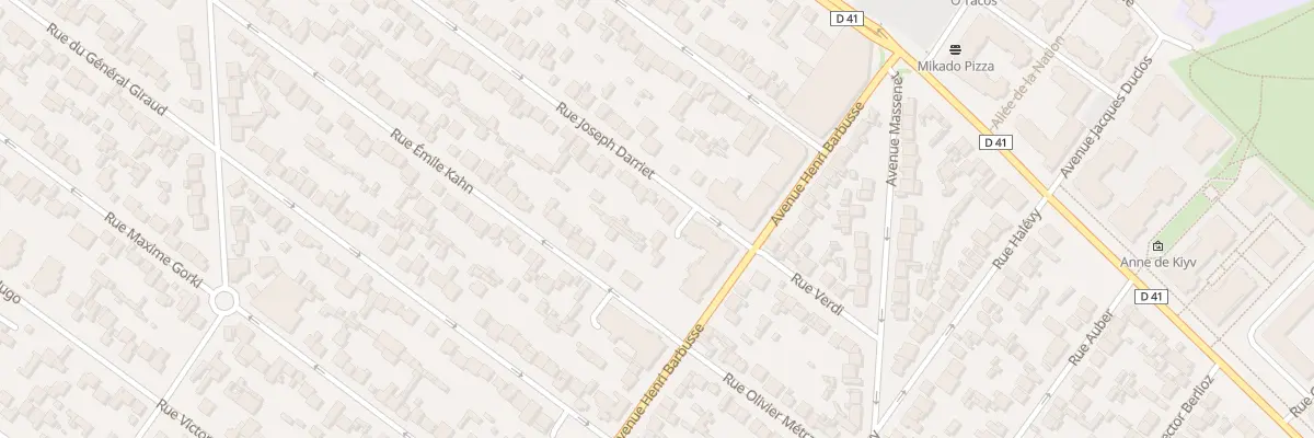 Plan du 7 Rue Joseph Darriet au Blanc-Mesnil