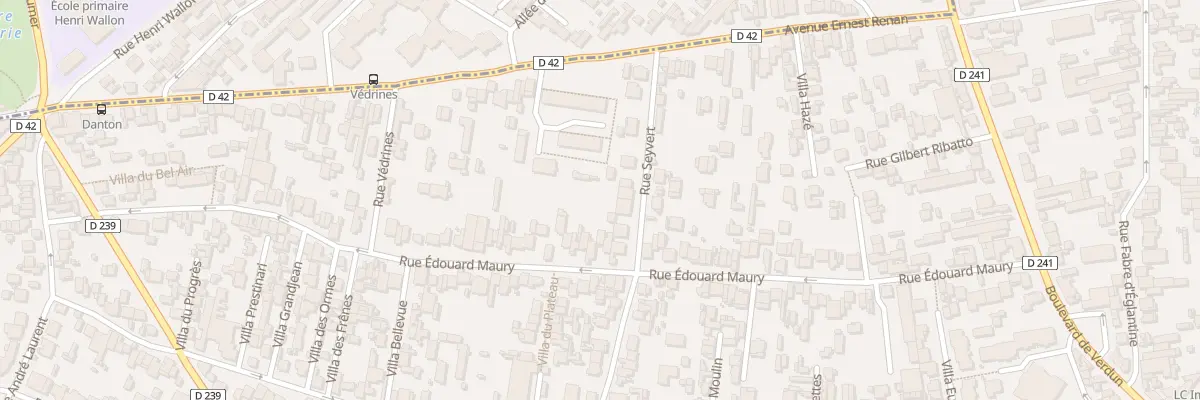 Plan du 94 Rue Édouard Maury à Fontenay-sous-Bois