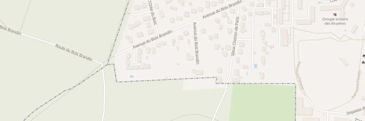 Plan du 23 Av du Bois Brandin à Coye-la-Forêt