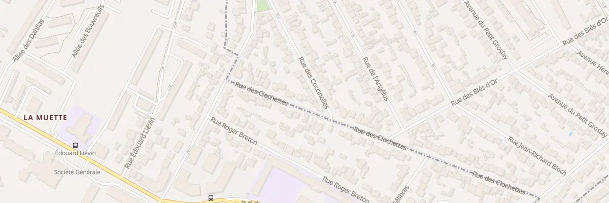 Plan du 25 Rue des Clochettes au Blanc-Mesnil