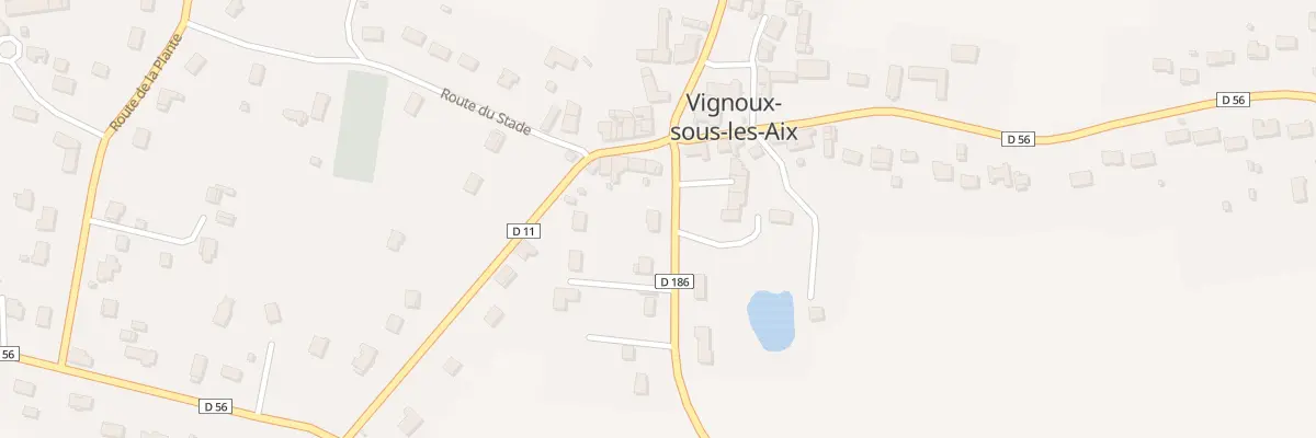 Plan du 2 Rte de Sainte Solange à Vignoux-sous-les-Aix