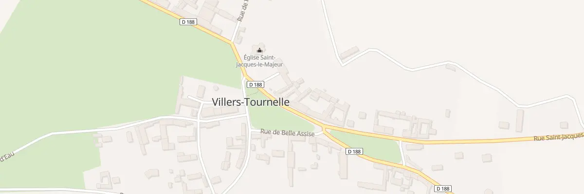 Plan du 13 Rue Saint Jacques à Villers-Tournelle