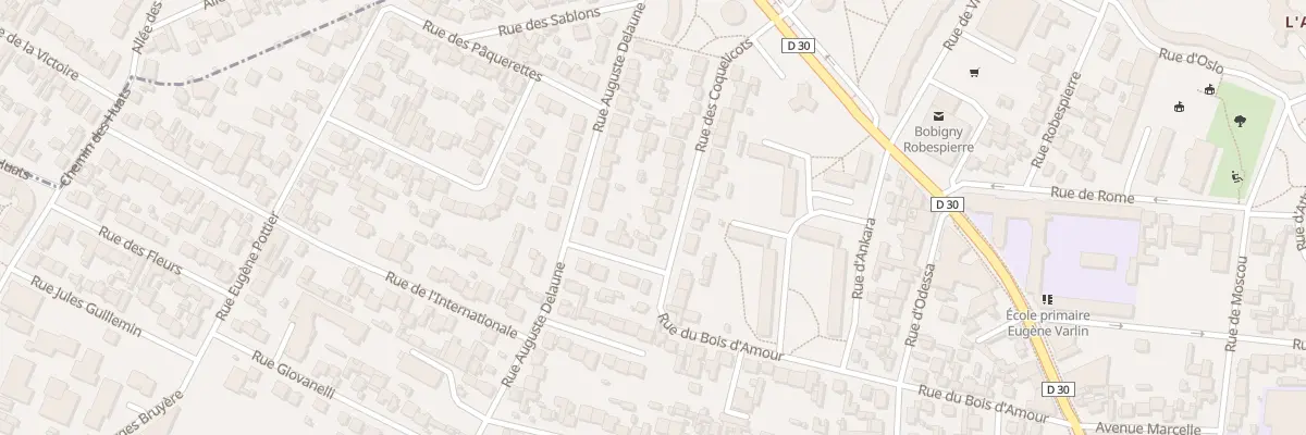 Plan du 11 Rue des Coquelicots à Bobigny