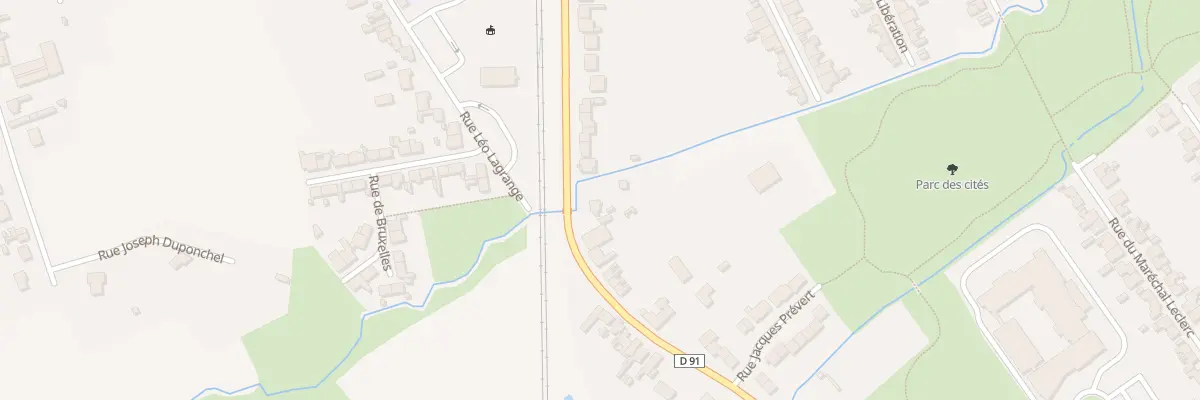 Plan du 83 Rue Edmond Mille à Isbergues