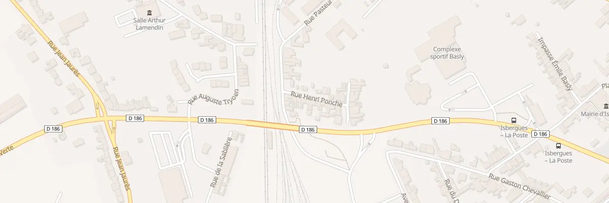 Plan du 6 Rue Henri Ponche à Isbergues