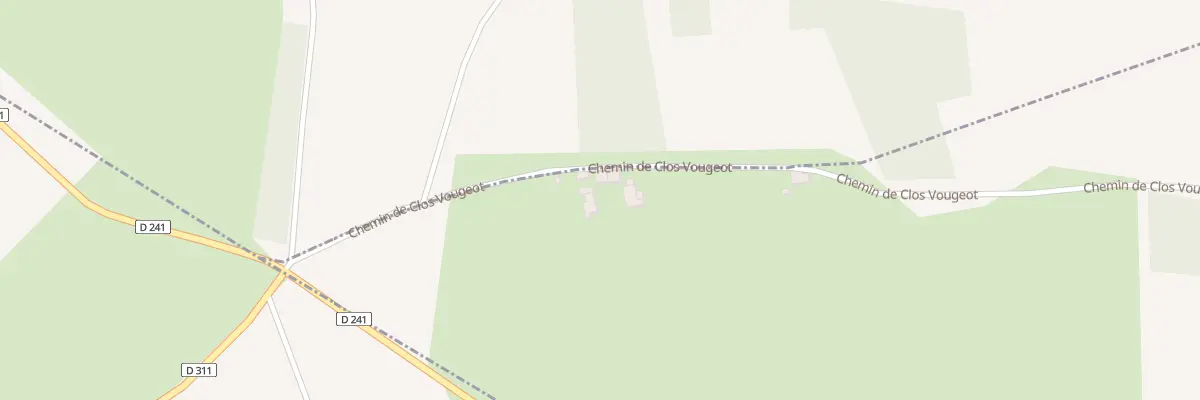 Plan du 8 Chem de Clos Vougeot à Chazemais