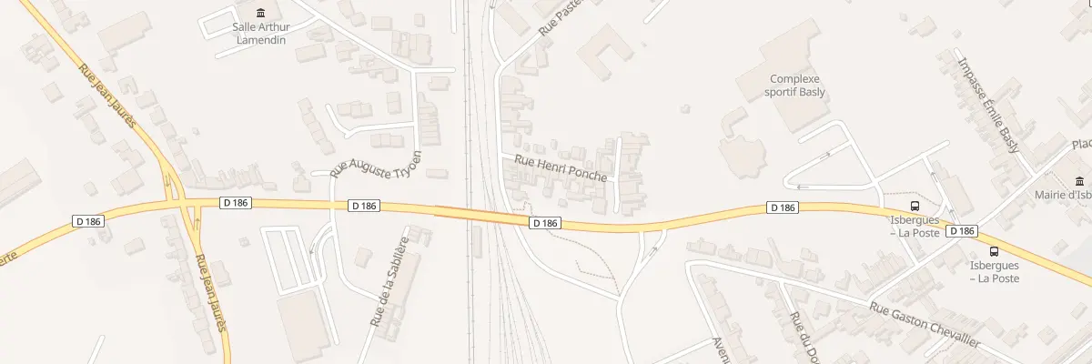Plan du 8 Rue Henri Ponche à Isbergues