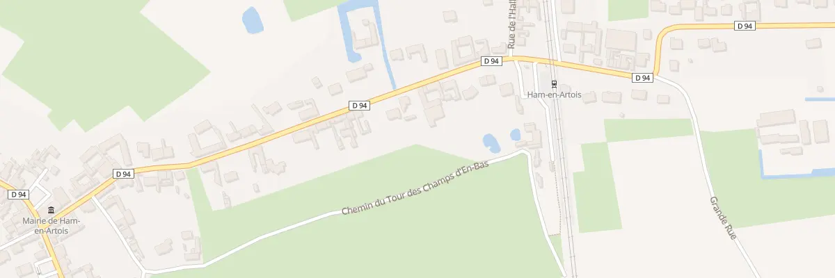 Plan du 52 Rue de la Gare à Ham-en-Artois