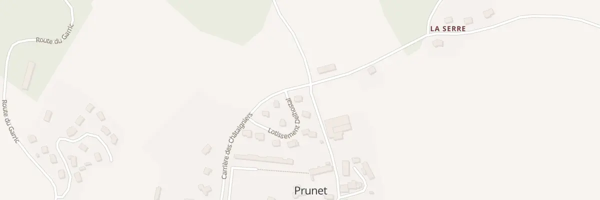 Plan du 1 Lot Delhostal à Prunet