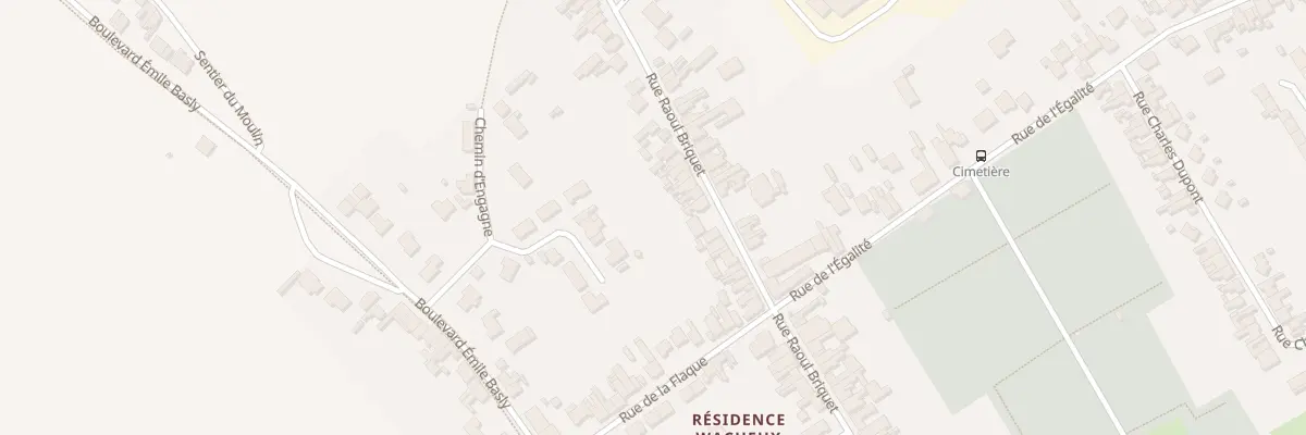 Plan du 203 Rue Raoul Briquet à Auchel