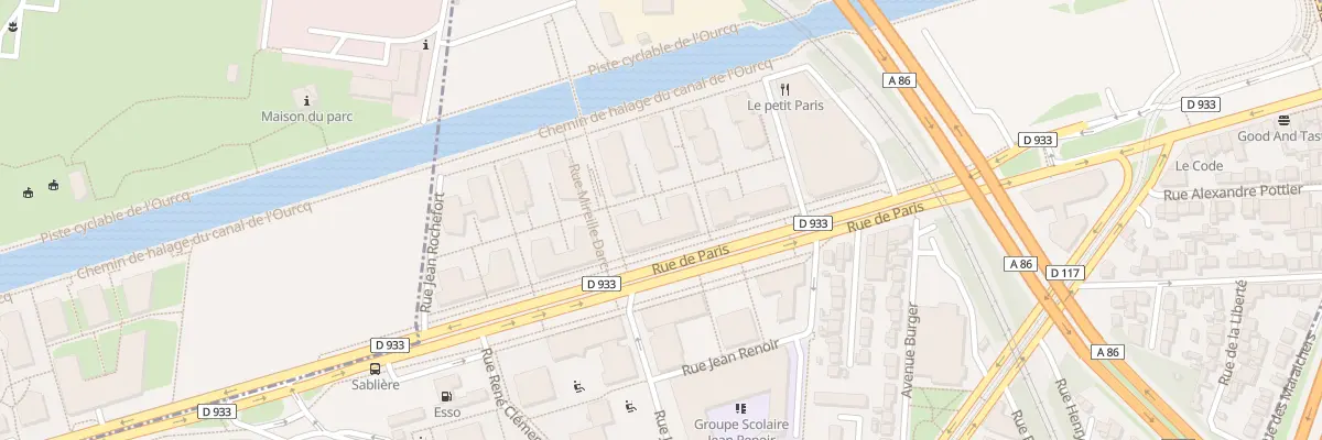 Plan du 217 Rue de Paris à Noisy-le-Sec