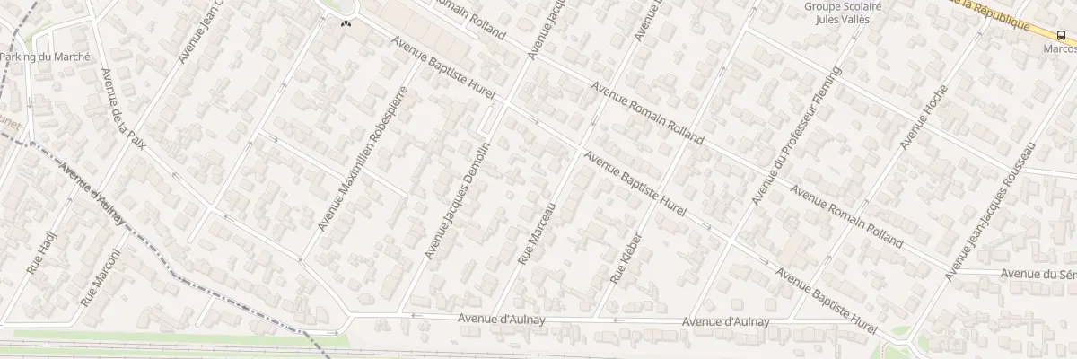 Plan du 21 Rue Marceau au Blanc-Mesnil