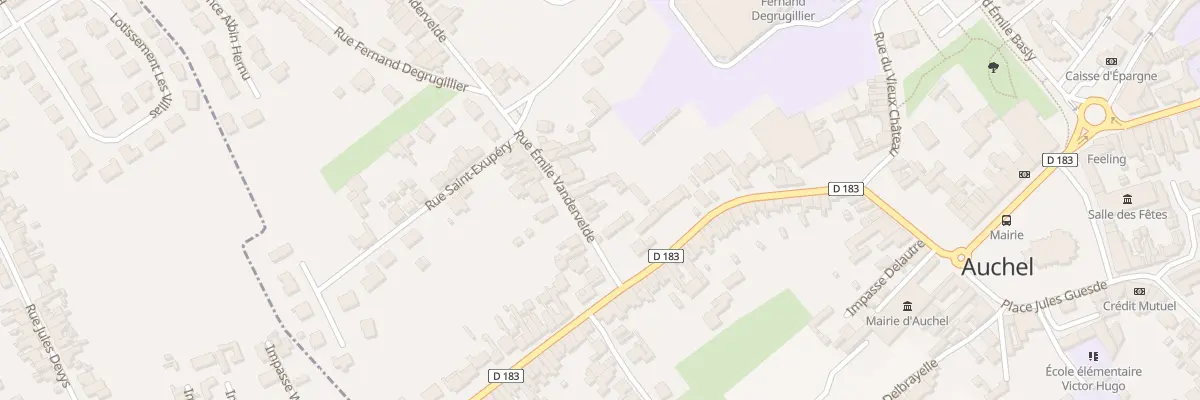Plan du 12 Rue Emile Vandervelde à Auchel