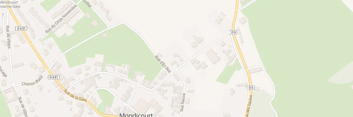 Plan du 10 Rue de la Barrière à Mondicourt