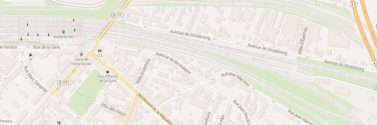 Plan du 25 Av de Bir-hakeim à Noisy-le-Sec
