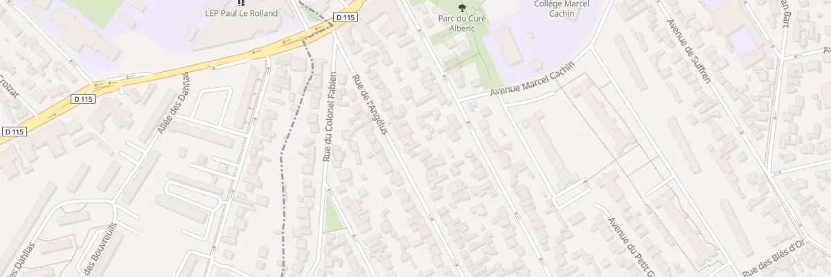 Plan du 25 Rue de l’Angélus au Blanc-Mesnil