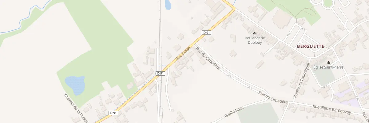 Plan du 25 Rue Basse Rue à Isbergues