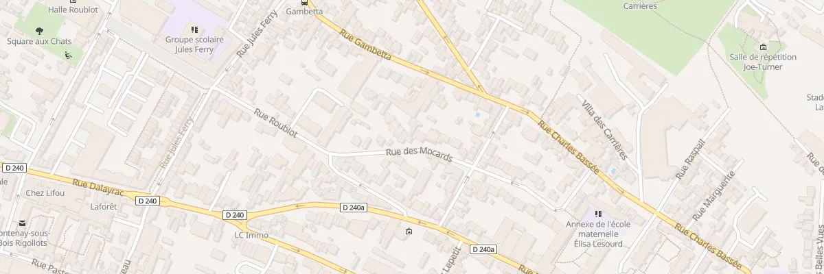 Plan du 46B Rue des Mocards à Fontenay-sous-Bois