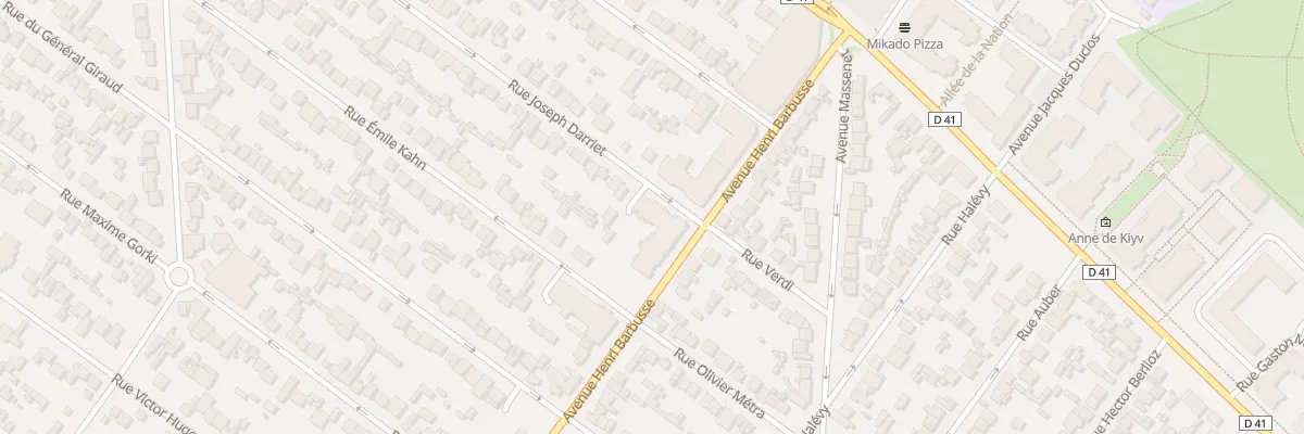Plan du 3 Rue Joseph Darriet au Blanc-Mesnil