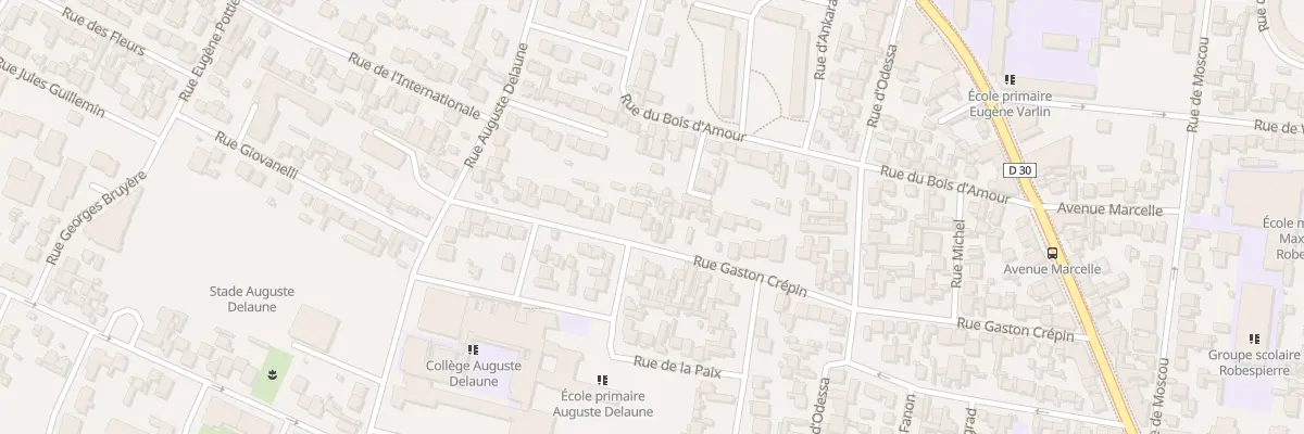Plan du 54 Rue Gaston Crépin à Bobigny