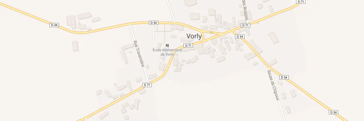 Plan du 8 Rte de Levet à Vorly