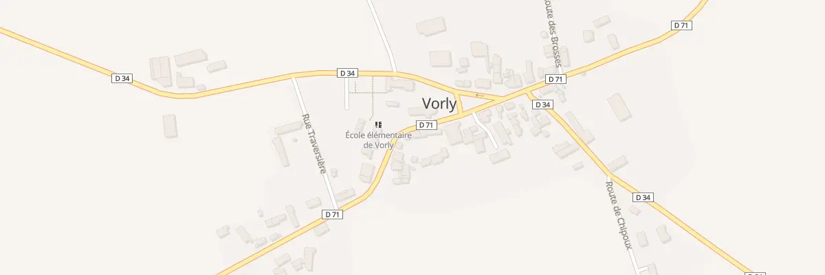 Plan du 6 Rte de Levet à Vorly