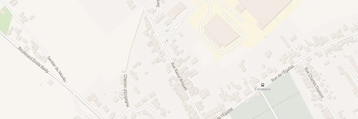 Plan du 208 Rue Raoul Briquet à Auchel