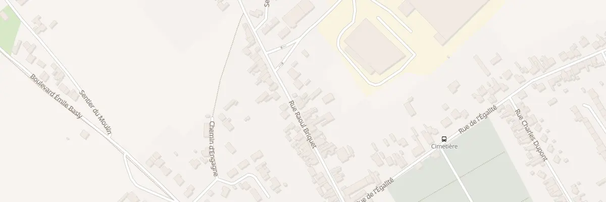 Plan du 206 Rue Raoul Briquet à Auchel