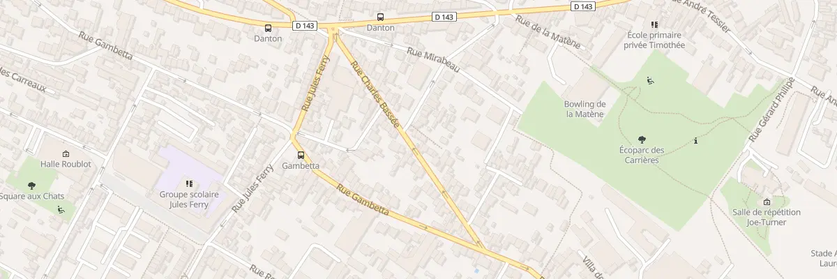 Plan du 92 Rue Charles Bassée à Fontenay-sous-Bois
