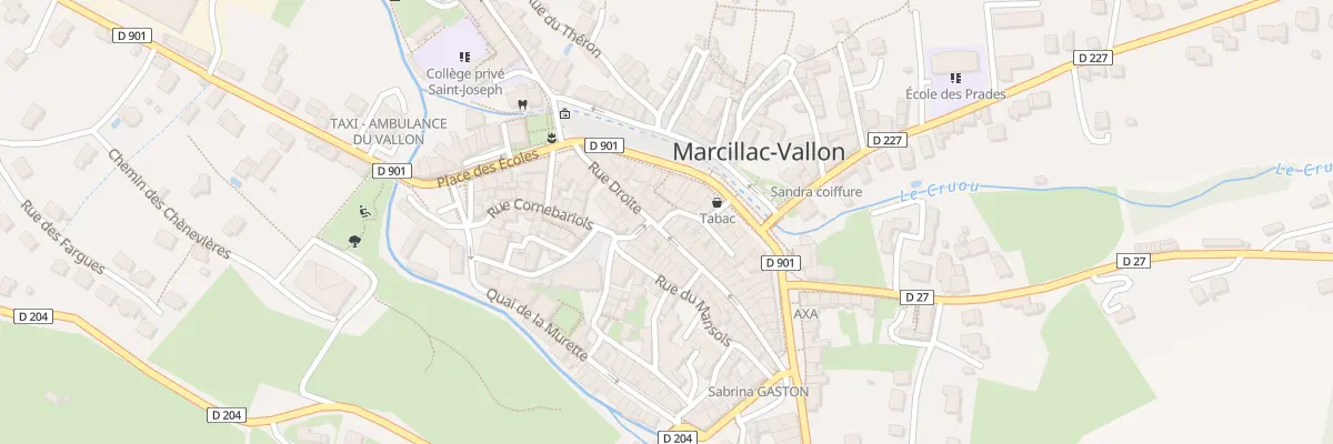 Plan du 5127 Rue Droite à Marcillac-Vallon