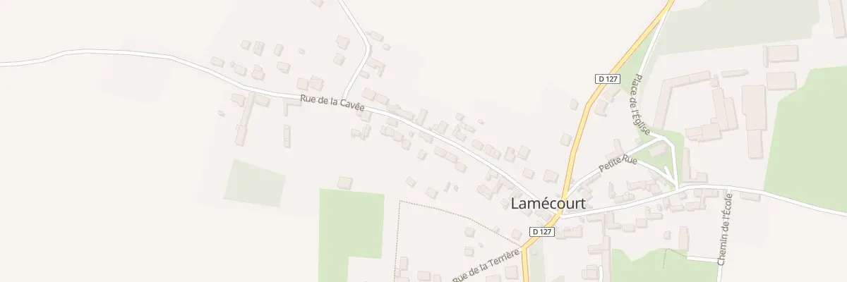 Plan du 15 Rue de la Cavée à Lamécourt