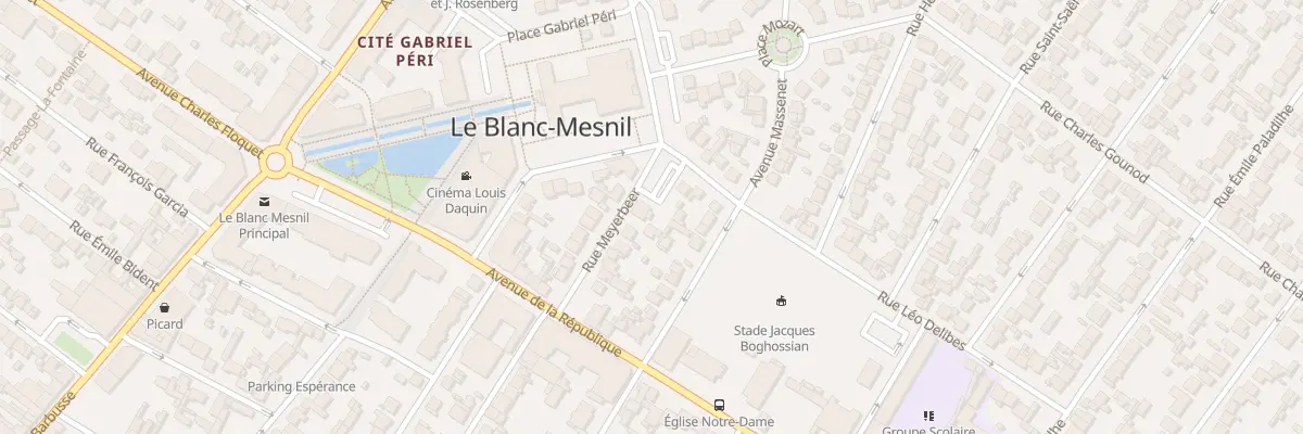 Plan du 20 Rue Meyerbeer au Blanc-Mesnil